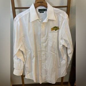 Ralph Lauren White Button Up Long Sleeve Shirt